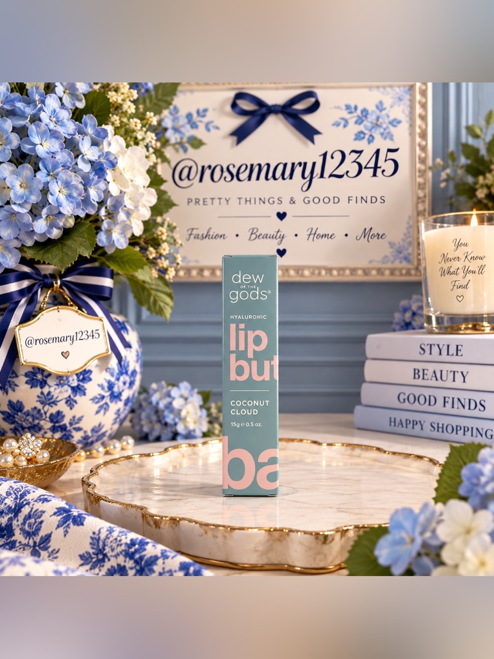 dew of the gods Hyaluronic Lip Butter — Coconut Cloud (Soft Pink)